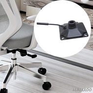 [Haluoo] Office Chair Lift Control Mechanism Gaming Chair Swivel Base Replacement Hardware Black Square Swivel Tilt Base for Bar Stool