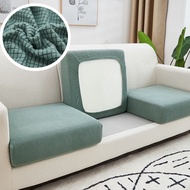 Multi-size Cushion Cover 1/2/3/4 L Shape Jacquard Sofa Cover Set Elastic Solid Color Silpcover for Living Room Sofa Seat Cover Furniture Protector Cover for Sofa
