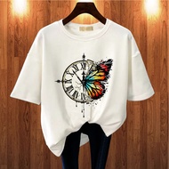 GET FASHION - BAJU KAOS DEWASA WANITA PRINT BUTTERFLY BLUS JUMBO ATASAN WANITA T SHIRT PRINT