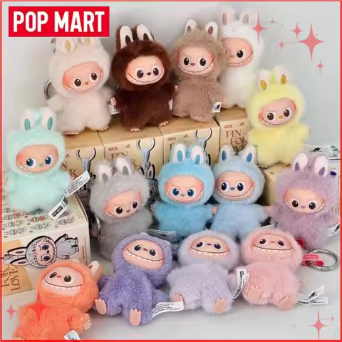 POPMART Labubu V4 Pin for Love Series Vinyl Plush Blind Box Pendant Keychain