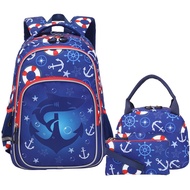 School Backpack Kids Bookbag Set-with Lunch Bag & Pencil Case Elementary School Bag Large Capacity P