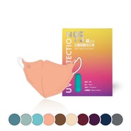 藍鷹牌 N95立體型成人醫用口罩 綜合包 每色各5片 50片x1盒