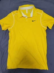 Nike Roger Federer "RF" Tennis Polo Shirt S, Yellow ; Condition. Used ;