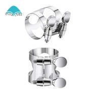 2 Pcs Clarinet Ligature B Flat with Adjustable Screws - Silver Mouthpiece Ligature for Bb Clarinet, 