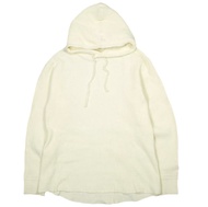Pilgrim Surf+Supply 2022秋冬款 Rattner 華夫格紋連帽衫，套頭連帽衫，貨號 36-14-0142-458，S碼，米白色，BEAMS華夫格紋上衣。二手。 [Pilgrim 