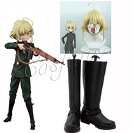 Youjo Senki: Saga of Tanya the Evil Tanya von Degurechaff Cosplay Boots Black Shoes Custom Made Any 