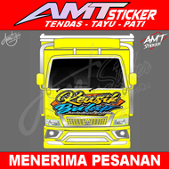 Stiker Dada Truk Canter - Sticker Kabin Depan - Bisa Custom
