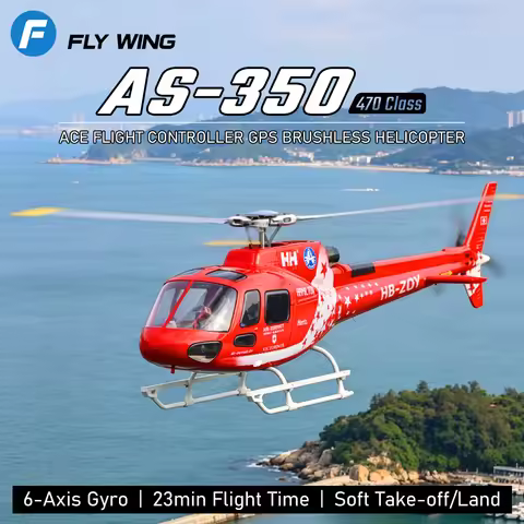 FLYWING AS-350 Scale 470 Class Brushless RC Helicopter ACE Flight Controller M10 GPS Auto Return 23M
