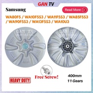 Heavy Duty Samsung 400mm 40cm WA80F5 WA10F5S3 WA11F5S3 Washing Machine Pulsator 11 Gears(2493) GANTV