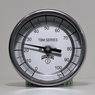 Bi-Metal Thermometer Dial 3" Range 0-50 C 1/2" NPT