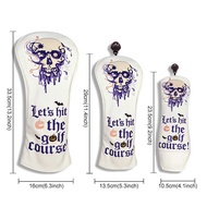 Embroidered Golf Wood Cover No. 1 Wood Cover Iron Wood Cap Cover Golf Club Cover