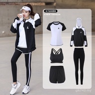 Suit Fitness Clothes Quick-Drying Rika Women's Five-Piece Sportswear Running Gym New Style D8JU