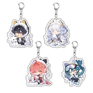 New Game Wuthering Waves Acrylic Keychain Cartoon Figure Changli Jinhsi Jiyan Pendant Key C