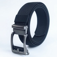Men Elastic Belt Alloy Metal Automatic Buckle for Men Durable Belt