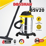 BOSSMAN BSV-20 & BSV-15 Stainless Steel Tank 3IN1 Wet Dry & Blow Vacuum Cleaner 1700W & 1500W