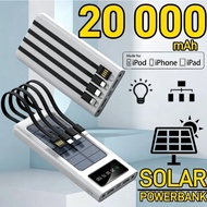【Lowest Price】【Actual capacity】【Guality Assurance】Solar powerbank 100000mah original 20000mAh powerb
