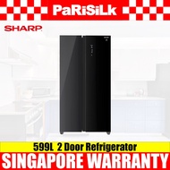 Sharp SJ-SS60G-BK 2 Door Refrigerator 599L