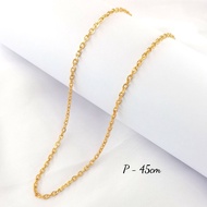 Emas GoldLian Necklace - Rantai Leher 50CM(GN85)(GN86)(GN87)(GN89)(GN92)(GN88)(GN90)(GN91)