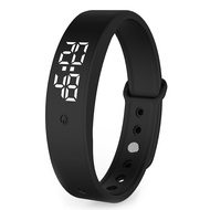 ✴ V9 LED Digital Smart Bracelet With Body Temperature Monitor Smart Band Vibration Alarm Reminder Waterproof Smart Clock Smartband