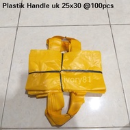 Plastic Handle size 25x30 Plastic bag with handle Plain souvenir bag/ Size 25x30
