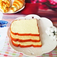 NN 14CM Jumbo Squishy Soft Scent sliced Bread Toast Kids Toy Hand Pillow 1PCS SG
