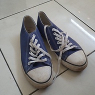 sepatu sneakers kanvas model converse low merk shoopen original korea ukuran 42