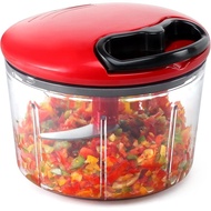 GDL Food Chopper, Pull Onion Chopper Dicer, Hand Powered Food Mincer, Fast Cutting Hand Chopper for 