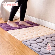 ROXUL 40*60cm Bath Mat Feet Pad Pebbles Floor Bathtub Doormat