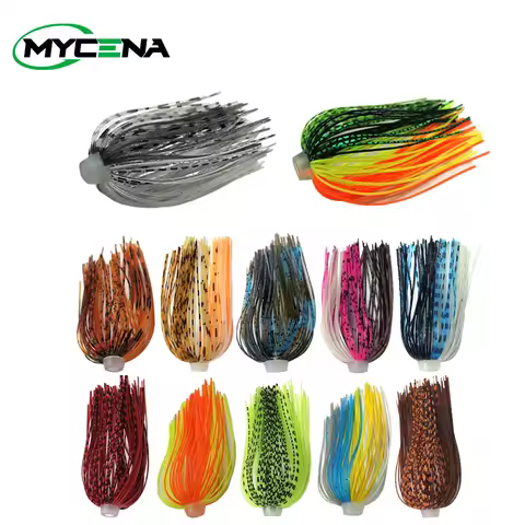 3/10 pcs/lot 88 Strands 64mm Silicone Skirts Elastic hole Umbrella skirts Fishing Accessories Buzzba