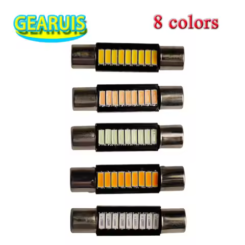 100X 8 colors T6.3 C5W Led 4014 9 SMD 28mm 31mm Interior Lights Festoon Dome Lamps Reading Light T S