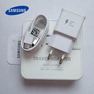 อะแดปเตอร์ไฟ USB Samsung ที่ชาร์จความเร็วสูง9V,1.67A ชาร์จเร็วสายเคเบิล1.2MType C สำหรับ Galaxy A30 A40 A50 A70 A60 S8 S9 Plus Note 8 9