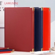 LAMUSENJ A4 Agreement Folder, PU Leather Protective Certificate Diploma Cover, Durable Reinforced Ed