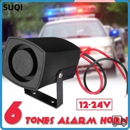 LUCKY-SUQI Car Reversing Alarm, Slim Invisible 105db Car Police Fire Alarm Horn, Practical Loud Soun