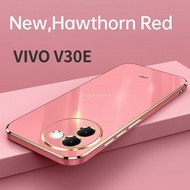 Casing For VIVO V30E V 30e v30e 2024 6D Straight Edge Plating Shockproof Waterproof Anti Fall Drop S
