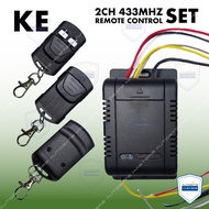 REMOTE CONTROL KE 2CH 433MHz AUTOGATE ( RECEIVER / REMOTE CONTROL )