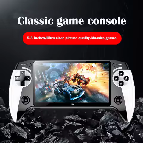 X9 portable game console, 5.5-inch screen, 1500mAh, retro video game player, Type C charging, electr