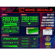 ┅Foxter Design 2 Bike Frame Decals