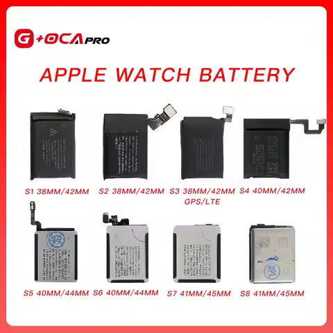 G+OCA Pro Battery For Apple Watch Series SE 1 2 3 4 5 6 7 8 Bateria IWatch S1 S2 S3 GPS LTE S4 S5 S6