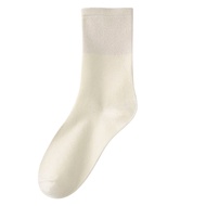 Women's Socks Spring &amp; Fall Tube Socks White Bunching Socks Easiest for Match Pure Cotton 100% Cotton Summer Thin Ins Trendy Women's Socks