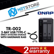 QNAP TR-002 2-BAY USB TYPE-C DIRECT ATTACHED STORAGE WITH HARDWARE RAID