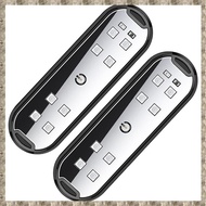 [zv0lma8i] 2Pcs Car Door Warning Light LED Colorful Anti-Rear-End Light Auto Door Opening Safety Lig