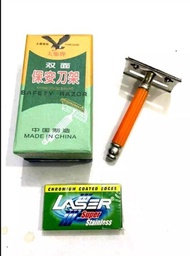 alat cukur kumis jenggot manual cukuran stainlis jadul