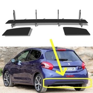 For Peugeot 208 Allure 2012--2015 Year Rear Diffuser Bumper Lips Spoiler Splitter Body Kit Accessori
