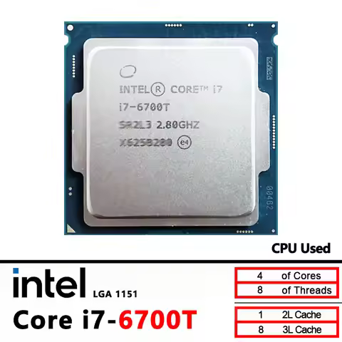 Intel Core i7-6700T i7 6700T 2.8 GHz Used Quad-core Eight-threaded 35w CPU LGA 1151