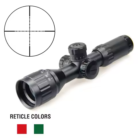 [Dual Illuminated Rifle Scope] 3-9x32AOIR Red Green Dual Illuminated Hunting Rifle Scope - With Moun