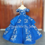 UMBRELLA GOWN TWO LAYER FOR KIDS OFF SHOULDER (SAGALA/BIRTHDAY) KIDS GOWN KIDS DRESS