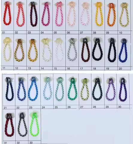 10 Meters 1/2/3/4/5mm 3 Shares Twisted Cotton Nylon Cords Colorful DIY Craft Braided Decoration Rope