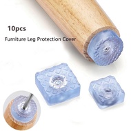 Set of 10 Convenient Anti-Slip Transparent Table / Sofa / Bed Leg Pads FORSG