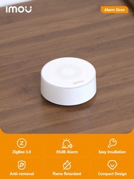 Imou Wifi警報器智能生活85分貝大音箱zigbee 3.0帶閃光警報器長續航力,用於家庭安全系統