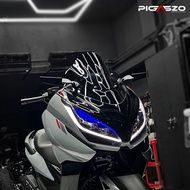 ส่งฟรี ชิวหน้า ชิวบังลม Zontes 350E ทรงสปอร์ต (พร้อมใส่กระจก Winglet) PIGASZO ของแต่ง